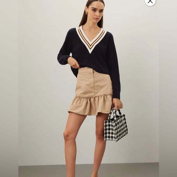 Sandro Paris Sweaters - Sandro Paris Colle Sweater Wool Cashmere Black V-neck women’s size 2